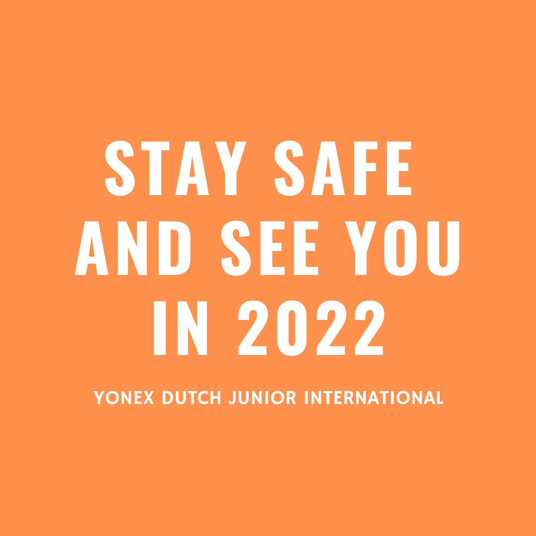 Stay safe and see you in 2022
